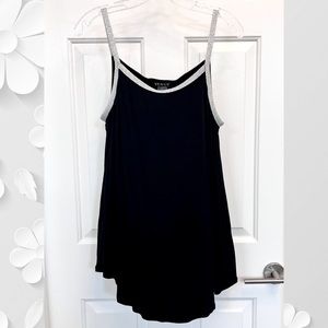 Venus Black Silver Tank Top Size L